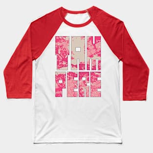 Tampere, Pirkanmaa, Finland City Map Typography - Blossom Baseball T-Shirt